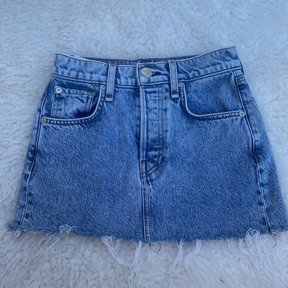 Rag & bone denim mini skirt